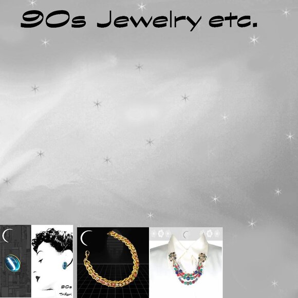 90s Collar Chain Brooch, Blazer Chains, Beret Chatelaine Pin, Collar Catch - Picture 11 of 16